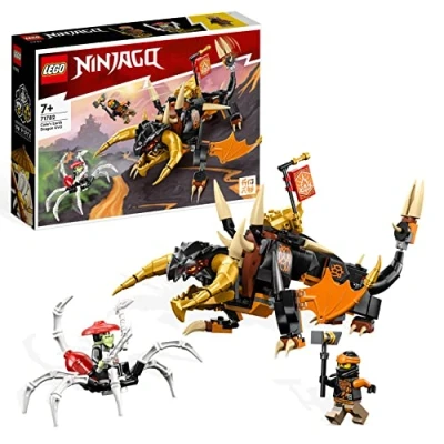 Abbildung von LEGO NINJAGO Coles Erddrache EVO, Spielzeug zum Sammeln mit aufrüstbarem Drachen &amp; Skorpion Figur sowie Minifiguren für Jungen und Mädchen 71782