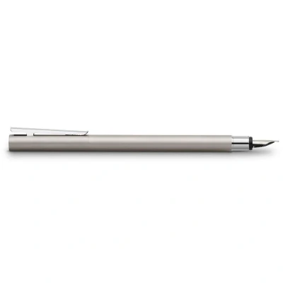 Abbildung von FABER CASTELL 342102 Füller Neo Slim Edelstahl, Federbreite EF, silber matt