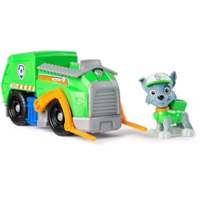 Abbildung von PAW PATROL, Recycling Fahrzeug mit Rocky Figur (Basic Vehicle/Basis Fahrzeug), Spielzeugauto, ab 3 Jahren