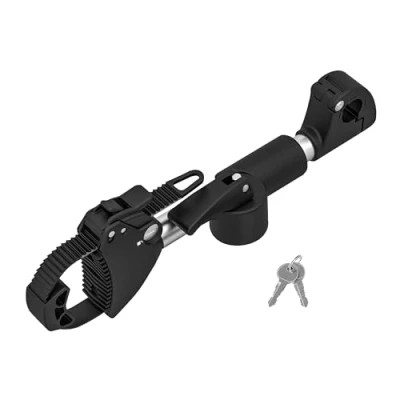 Abbildung von EUFAB 11247 Verstellbarer Strap Rahmenhalter 27cm, Schwarz/Silber