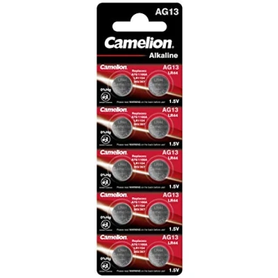 Abbildung von Camelion 12001013 Plus Alkaline Knopfzelle (AG13, LR44, LR1154, 357, 10er Blister)