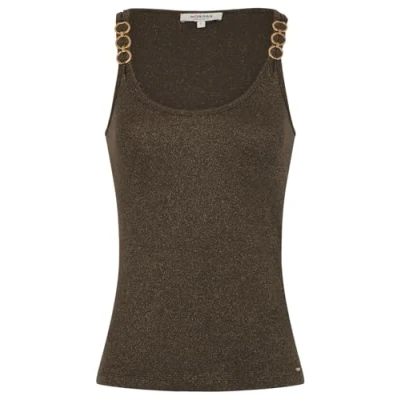 Abbildung von Morgan THIN Straps Top, Damen, Größe: XS, Vert kaki