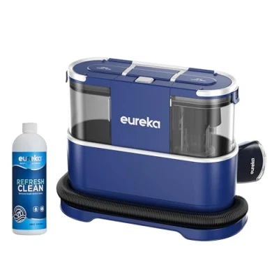 Abbildung von Eureka NEY100 Waschsauger, Teppichreiniger, Polsterreiniger für Sofa, Vorleger, Polster, Auto Nass Trocken Sauger mit starker Saugkraft 12500Pa, 82dB, 1,5L großer Wassertank Reinigungsformel