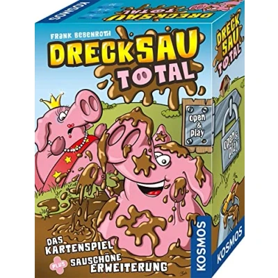 Abbildung von KOSMOS 682675 Drecksau total, lustiges Kartenspiel für 2 4 Personen ab 7 Jahre, in praktischer Open &amp; Play Magnet Box, Reise Spiel, Geschenk Kinder und Erwachsene, Partyspiel, Gesellschaftsspiel