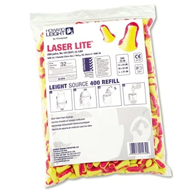 Abbildung von Howard Leight by Honeywell Laser Lite Einweg Ohrstöpsel, Nachfüllpack, SNR 35, 200 Paar