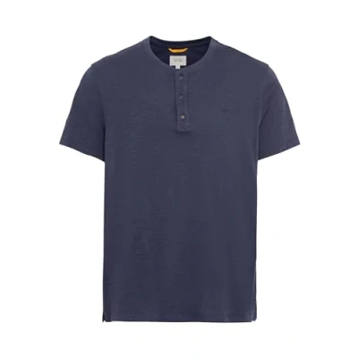 Abbildung von camel active Herren Kurzarm Henleyshirt aus Reiner Baumwolle Dunkelblau Menswear XL