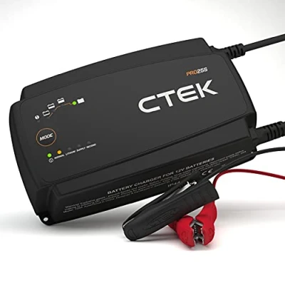 Abbildung von CTEK PRO25S, 25A, Batterieladegerät 12V Und Stromversorgung, Batteriepfleger, Ladegerät LiFePO4, Lithium Ionen Auto LKW Mit Rekonditionierungsmodus Entsulfatierungsprogramm