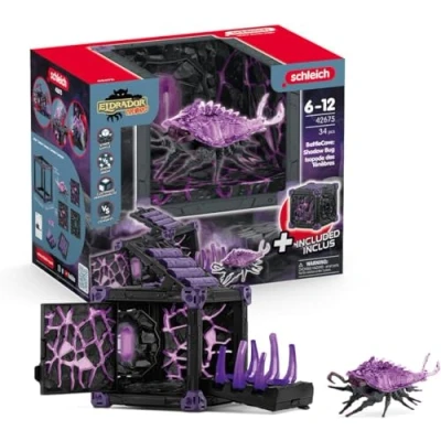 Abbildung von schleich 42675 BattleCave Schattenassel, ab 7 Jahren, ELDRADOR CREATURES Spielset, 34 Teile