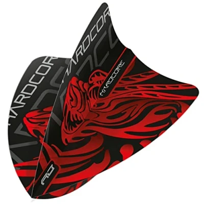 Abbildung von RED DRAGON Jonny Clayton Hardcore Freestyle Dart Flights, 3 Sets pro Packung (insgesamt 9 Flights), F6693