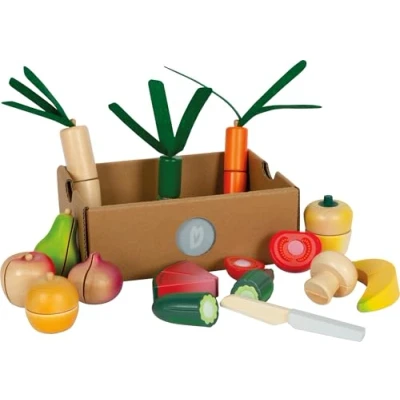 Abbildung von small foot Schneide Set Obst und Gemüse Fresh, Lebensmittel für Kinderküche, Rollenspielzeug ab 2 Jahren, 12563