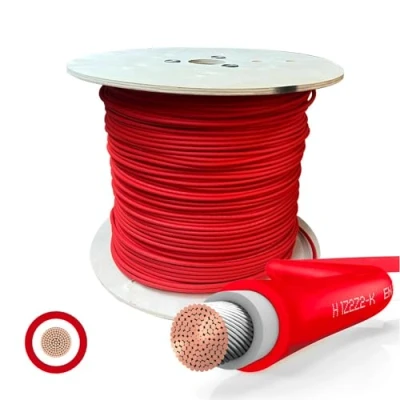 Abbildung von SOLARTRONICS Solarkabel Meterware 4mm² 100 Meter Solarleitung ROT erdverlegbar Solar Kabel Photovoltaik Verlängerung Made in Germany
