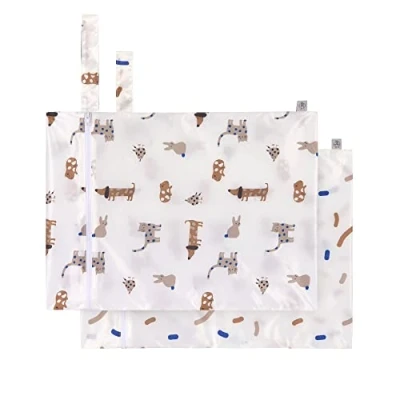 Abbildung von LÄSSIG Nasstasche wiederverwendbar für Kind Baby 2 Stück/Wet Bag Little Mateys royal blue