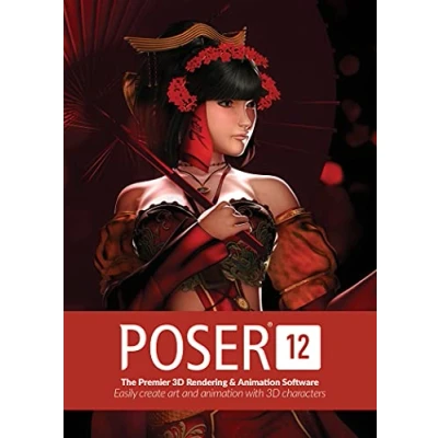 Abbildung von Poser 12 The Premier 3D Rendering &amp; animation Software for PC and Mac OS Easily create art with characters [Keycard]
