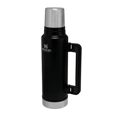 Abbildung von Stanley Classic Legendary Thermosflasche 1.4L Thermos Hält 40 Stunden Heiß Oder Kalt Edelstahl Thermoskanne BPA Frei Spülmaschinenfest Matte Black