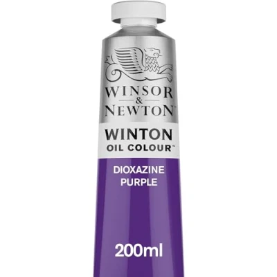 Abbildung von Winsor &amp; Newton 1437229 Winton, feine hochwertige Ölfarbe 200ml Tube mit gleichmäßiger Konsistenz, Lichtbeständig, hohe Deckkraft, Reich an Farbpigmenten Dioxazin Purpur