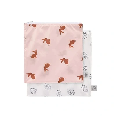 Abbildung von LÄSSIG Wiederverwendbarer Aufbewahrungs Beutel Snack Tasche 2 Stück/Snack Bag Little Forest Rabbit
