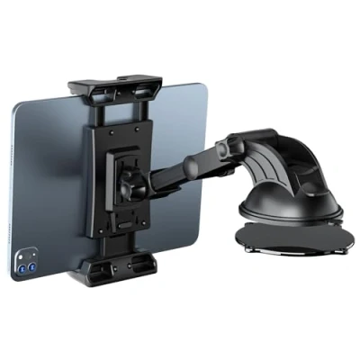 Abbildung von OHLPRO Tablet Autohalterung Universelle 360 Drehbare Halterung Auto Vorne, Tablethalterungen Geeignet für iPad, Sumsung Tab, Switch und Andere 5 13 Zoll Tablets Smartphones