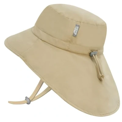 Abbildung von Jan &amp; Jul 100% Baumwolle Sonnenschutz Hut für Kinder aus mit Nackenschutz (XL: 5 12 Jahre, Olive Khaki)