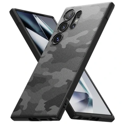 Abbildung von Ringke Onyx Case Kompatibel mit Samsung Galaxy S24 Ultra Hülle 6,8 Zoll (2024), rutschfeste Flexibel TPU Kratzfeste Dünne Handyhülle Design Muster Camo Black