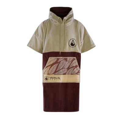 Abbildung von WAVE HAWAII Bade Poncho Damen &amp; Herren Leevs Größe L, 170 200cm I 100% Baumwolle Surf Erwachsene Frottee Handtuch mit hoher Wasserabsorption Umziehhilfe Strand