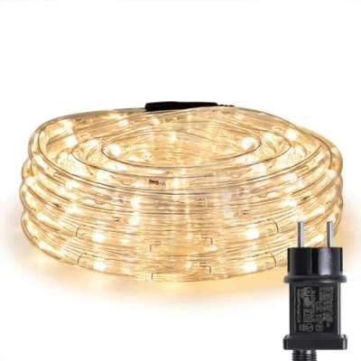 Abbildung von LE 10m LED Lichterschlauch 240 LEDs wasserfest Warmweiß für Innen Außen Party Hochzeit Weihnachten Dekolicht