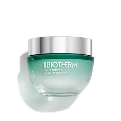 Abbildung von Biotherm Aquasource Hyalu Plump Gel, mit Life Plankton und wertvoller Hyaluronsäure, erfrischende Tagespflege für strahlende Haut, Feuchtigkeitsgel Damen, geeignet Mischhaut, 50 ml