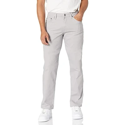Abbildung von Amazon Essentials Herren 5 Pocket Stretch Twillhose, Gerade Geschnitten, Hellgrau, 31W / 32L
