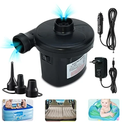 Abbildung von Elektrische Luftpumpe für Luftmatratze, Elektrisch, Pumpe Luftmatratze 2 in 1 Inflate und Deflate Luftmatratzen, Schwimmring, Schlauchboote
