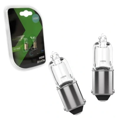 Abbildung von LIGHTWORLD24 2 x H6W BAX9s Standlicht Lampe Autolampe 12V 6W Birnen Auto Scheinwerferlampe Signallampe E Prüfzeichen
