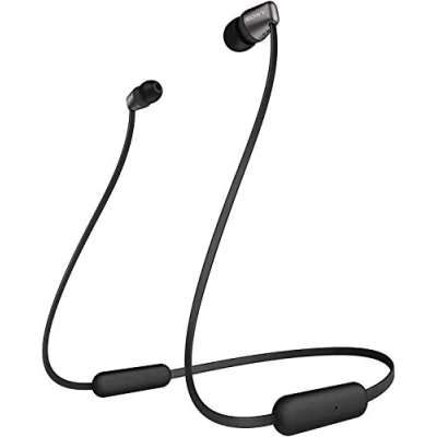 Abbildung von Sony WI C310 kabelloser Bluetooth In Ohr Kopfhörer (15 Stunden Akkulaufzeit, Voice Assistent, magnetische Ohrstöpsel, Behind the neck Design, integrierte Headset Funktion, mit Mikro) Schwarz