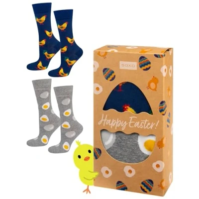 Abbildung von soxo Ostern Geschenke Für Frauen Damen Socken Herren Lustige Geschenk Männer 40 45 Easter 2 Paar