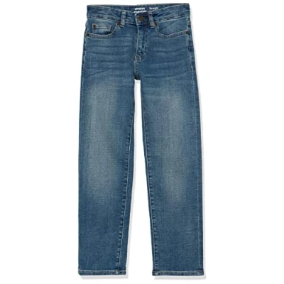 Abbildung von Amazon Essentials Jungen Gerade geschnittene Jeans mit normaler Passform, Helle Waschung, 12 Jahre Große Größen