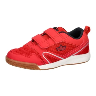 Abbildung von Lico Jungen Unisex Kinder Boulder V Hallenturnschuhe, Rot/Marine, 30 EU
