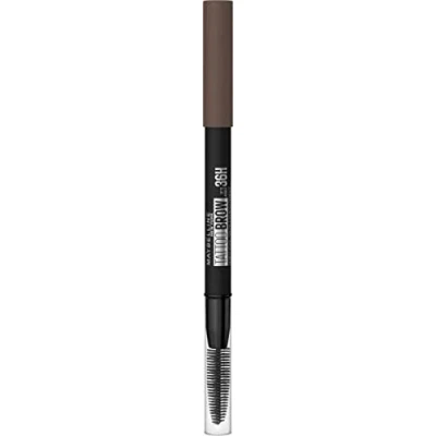 Abbildung von Maybelline New York Wasserfester Augenbrauenstift mit Bürste, 36h Halt, Natürliche Farben, Tattoo Brow 36H, Farbe: Nr. 7 Deep Brown (Braun), 1 Stück
