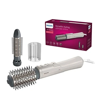 Abbildung von Philips AirStyler Serie 7000 Haarstyler mit 2 Styling Aufsätzen (Modell BHA710/00)