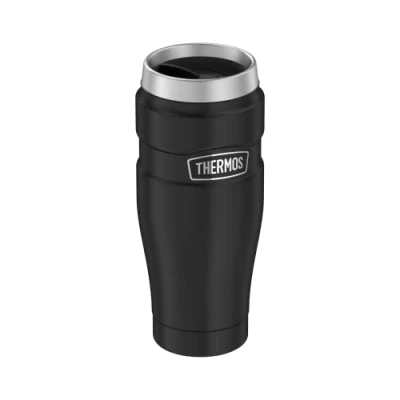 Abbildung von Thermos STAINLESS KING MUG 0,47l, black mat, Thermobecher 470ml, Kaffeebecher to go Edelstahl, Isolierbecher, 7 h heiß / 18 kalt, spülmaschinenfest, absolut dicht, BPA frei