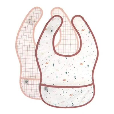 Abbildung von LÄSSIG Baby Lätzchen Set 2 Stk. mit Auffangschutz wasserabweisend/Garden Explorer Schnecke