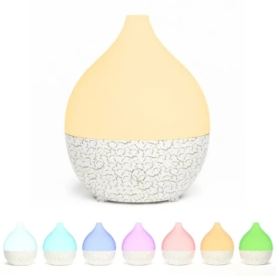 Abbildung von SALKING Aroma Diffuser, 100ml Kleiner Ultraschall Aromatherapie Diffusor für ätherische Öle, mit automatischer Abschaltfunktion, Warmweiß Licht Rissmuster Zuhause Büro Oder Yoga