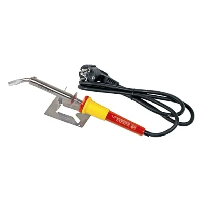 Abbildung von ROTHENBERGER Industrial Lötkolben, 100 W, inkl. Geräteauflage + CU Spitze abgewinkelt/flach, 035959