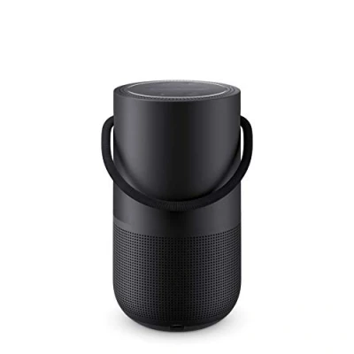 Abbildung von Bose Portable Smart Speaker mit integrierter Alexa Sprachsteuerung, in Silber