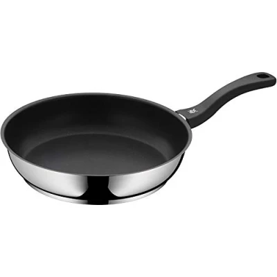 Abbildung von WMF Devil Bratpfanne 28 cm, Pfanne Induktion, Cromargan Edelstahl beschichtet, Kunststoffgriff