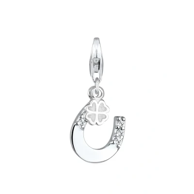 Abbildung von Elli Glass Crystal Anhänger silvercoloured, Damen, Größe: One Size, Silver coloured