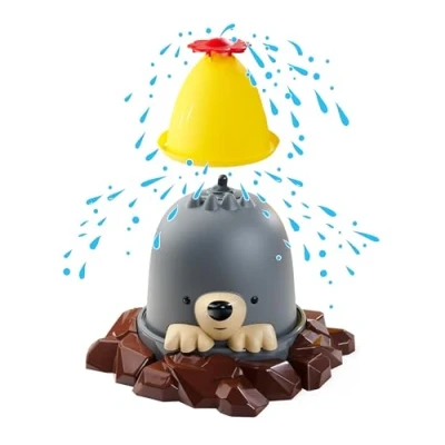 Abbildung von AquaPlay Moli Wasserspielzeug Maulwurf Wassersprinkler für Kinder, Wasserfontäne bis zu 4 Meter, witziges Wasserspiel den Garten ab 2 Jahre, 39 x 33 cm