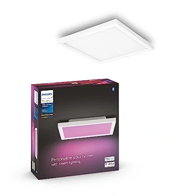 Abbildung von Philips Hue White &amp; Color Ambiance Surimu Panel, 30x30 cm, dimmbar, bis zu 16 Mio. Farben, steuerbar via App, kompatibel mit Amazon Alexa (Echo, Echo Dot)
