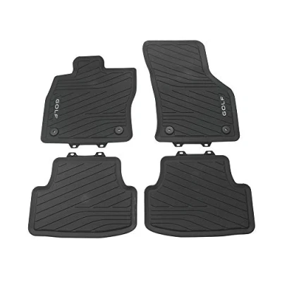 Abbildung von Volkswagen 5H106150082V Gummi Fußmatten Premium Allwettermatten 4X Gummimatten, mit Golf Schriftzug, Nicht für Mild Hybrid MHEV (PR Code 0K4)