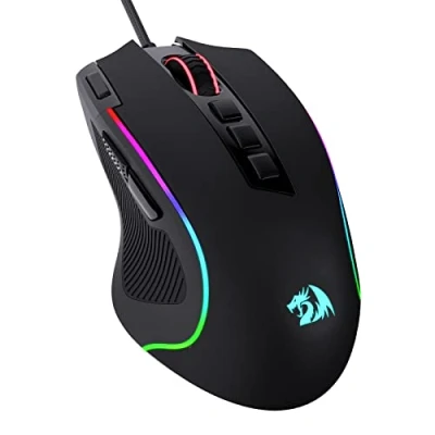 Abbildung von Redragon M612 Predator RGB Gaming Maus, 8000 DPI kabelgebundene optische Gamer Maus mit 11 programmierbaren Tasten &amp; 5 Hintergrundbeleuchtungsmodi, Software unterstützt DIY Keybinds Rapid