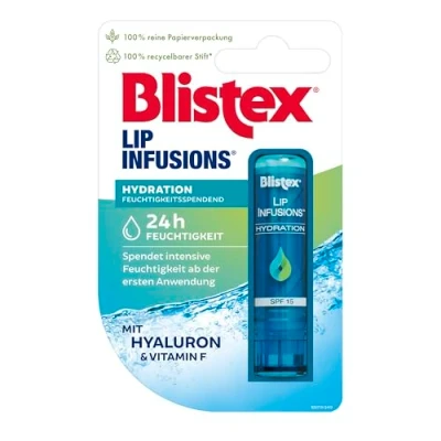 Abbildung von Blistex Lip Infusions Hydration, Feuchtigkeitsspendend mit Hyaluronsäure, 3,7 g , Verpackung kann variieren