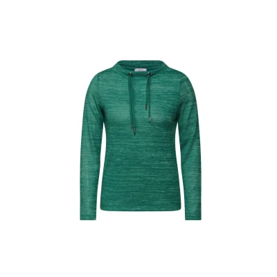 Abbildung von Cecil Langarmshirt, Damen, Größe: Medium, Grün