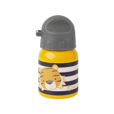 Abbildung von Sigikid 25376 Edelstahl Trinkflasche Tiger 250ml empfohlen für Kinder ab 1 Jahr, robust, auslaufsicher, bruchfest