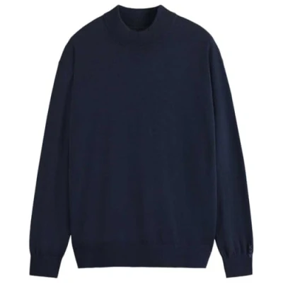 Abbildung von Scotch &amp; Soda Herren Pullover Sweater Core Dropped Shoulder Mock Neck Pullover, Night,S